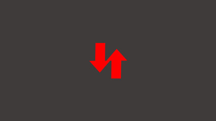 Obraz premium a black double-sided arrow icon illustration, on a white background, and 4k illustration.