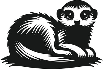 Meerkat animal vector silhouette