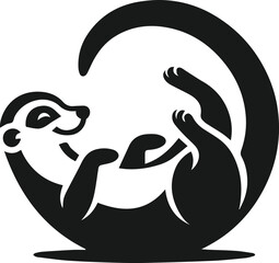 Meerkat animal vector silhouette
