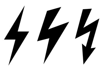 Thunder bolt vectior icon