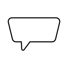 Speech bubble vector icon. Chat illustration sign. Message symbol. Text bubble logo.
