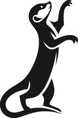 Meerkat animal vector silhouette