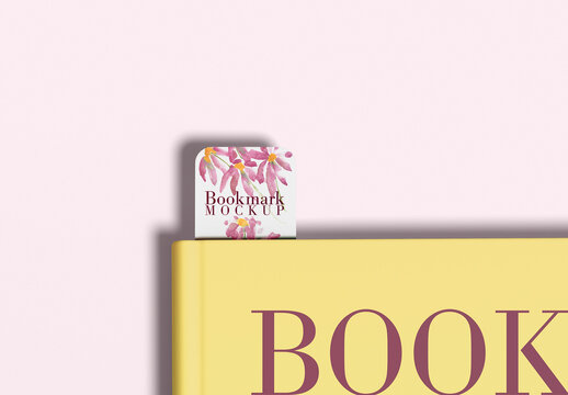Minimal Rounded Bookmark Mockup Set
