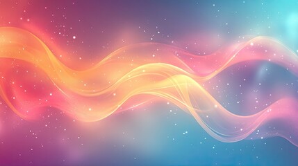 Obraz premium A soft gradient background with light curves, perfect for presentations or design.