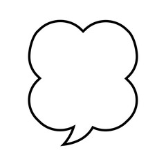 Speech bubble vector icon. Chat illustration sign. Message symbol. Text bubble logo.