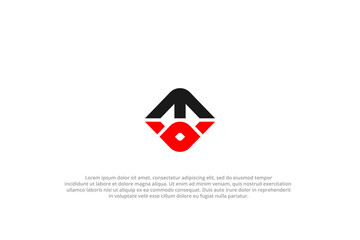 letter eo or oe abstract business modern minimalist logo