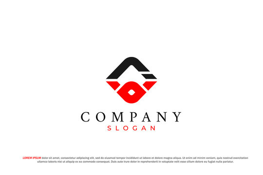 letter io or oi abstract business modern minimalist logo