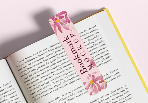 Elegant Vertical Bookmark Mockup Set
