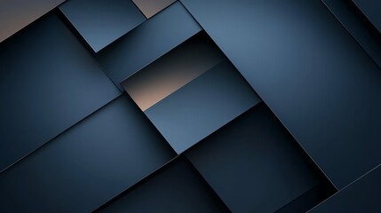Abstract geometric blue shapes creating a modern artistic design.