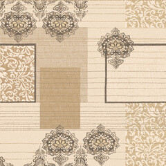 set of vintage seamless patterns