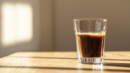 perfect beverage for summer themes, this coffee refreshment is ideal for advertising concepts. Summer Drink Concept