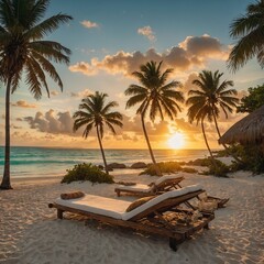 palm trees on the beach
