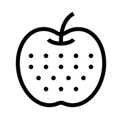 Simple Japanese pear icon. Vector.
