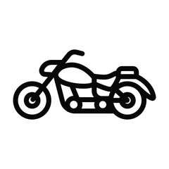motorbike vector icon outline. motorcycle icon theme