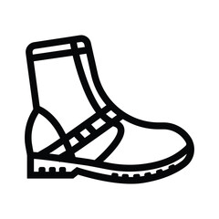 shoe vector icon outline. motorcycle icon theme