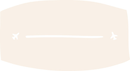 Minimalist Airplane Graphic