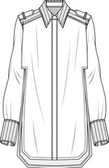 Fototapeta premium illüstrasyon, design, vector, shirts tecnicals, shirts drawings, women shirts, shirts clothing, women blouses clothing, women tops drawing, mens shirts tecnicals