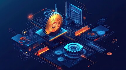 Navigating the Complexities of Modern Technology: A Hand Interacting with a Digital Interface Displaying Intricate Systems and Security Features.