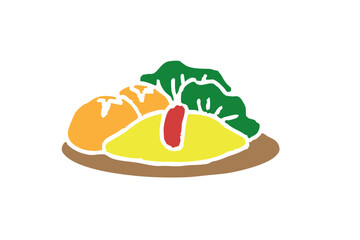 洋食 オムレツ セット