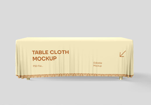 Table with tablecloth