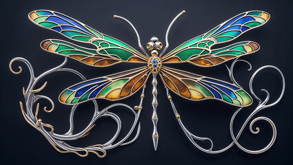 butterfly on a black background