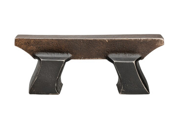 Rustic metal anvil for blacksmithing craft and industrial use, cut out