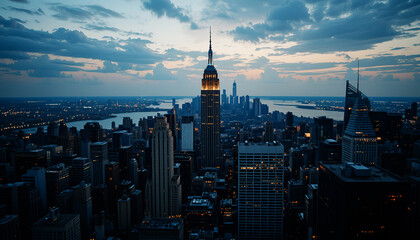 Obraz premium new york city skyline