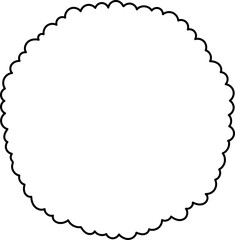 Scalloped Circular Frame