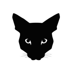 Obraz premium Black Cat Silhouette SVG, Vector file