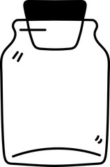 Minimalist Jar Outline Art