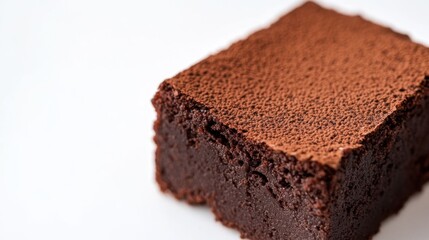 Close-up of an espresso brownie.