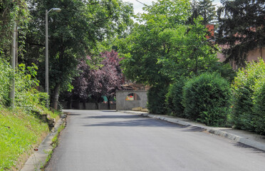 A view on the street in Zvecan.