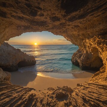 sunset on the beach