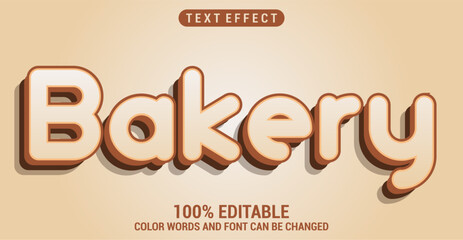 Editable Bakery text style effect
