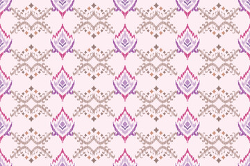 Ikat seamless, sewing pattern, Motif, boho, Damask tile, rug, ethnic handmade, geometric design, ethnic tribal, seamless doodle, embroidery abstract, background, paisley textiles, printing product.