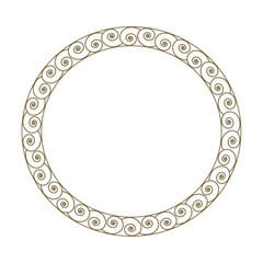 Decorative patterned frame .