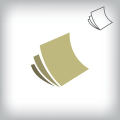 Different folding pages design. Simple e-book corporate template.