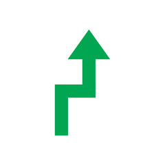 road direction arrow icon