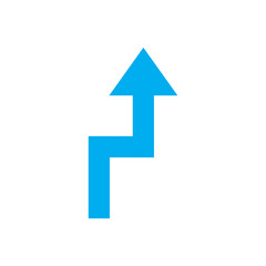 road direction arrow icon