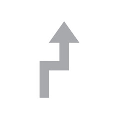 road direction arrow icon