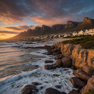 sunset over the sea
