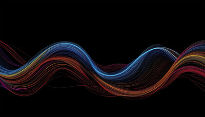 Obraz premium abstract colorful wave background