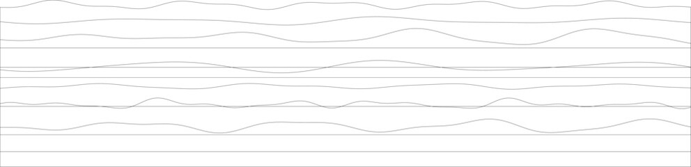 Abstract minimalist line art with wavy patterns in black and white.