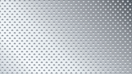 Polished Aluminum Perforated Metal Background | Vector Illustration