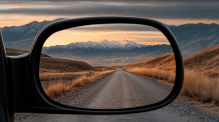 Driving through majestic mountains a road trip reflection on vacation in nature&rsquo;s beauty