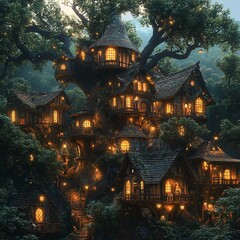 Picturesque Treehouse Village Offering Adventure Among Ancient Trees