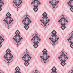 Geometric ethnic oriental ikat pattern traditional Design for background, carpet, wallpaper, clothing, wrapping, Batik, fabric, Vector illustration. embroidery style.seamless ikat pattern traditional 
