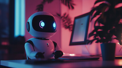 A comedy sketch involving an AI assistant.