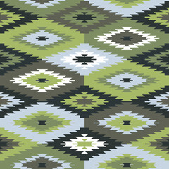 Ikat geometric folklore ornament with diamonds. Tribal ethnic vector texture. Seamless striped pattern in Aztec style. Folk embroidery. Indian, Scandinavian, Gypsy, Mexican, African rug.seamless