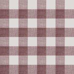 Gingham check plaid pattern in soft colour for tablecloths, wrapping paper,napkin, blanket, scarf. Seamless bright monochrome gingham tartan check vector illustration for spring summer fashion textile